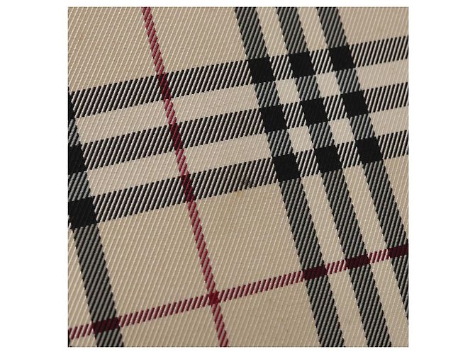 BURBERRY Nova Check Handtasche aus Canvas Beige Silber Authentisch ka042 - Ansicht 2