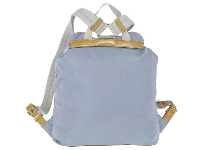 PRADA Backpack Nylon Light Blue Silver Auth 152634 Silvery - view 2