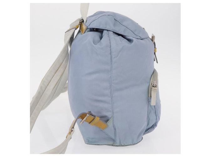 PRADA Backpack Nylon Light Blue Silver Auth 152634 Silvery - view 4