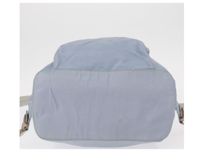 PRADA Backpack Nylon Light Blue Silver Auth 152634 Silvery - view 5