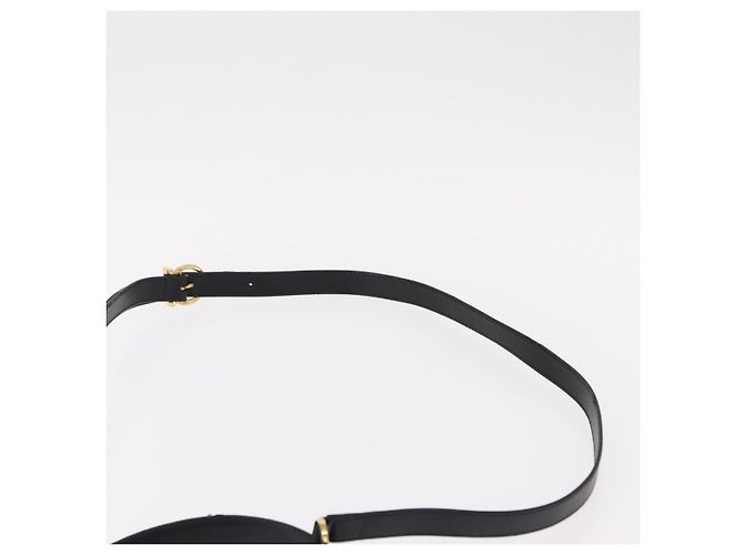 Borsa a mano Vala in pelle 2 in 1 nera e oro Auth BA7663 di Salvatore Ferragamo Nero D'oro - vista 15