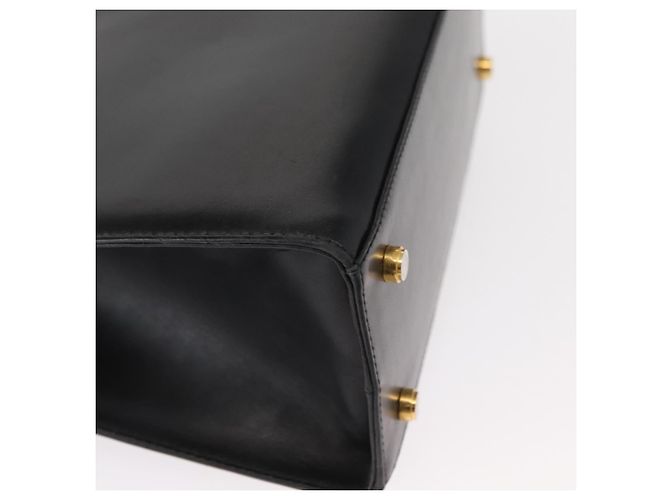 Borsa a mano Vala in pelle 2 in 1 nera e oro Auth BA7663 di Salvatore Ferragamo Nero D'oro - vista 17