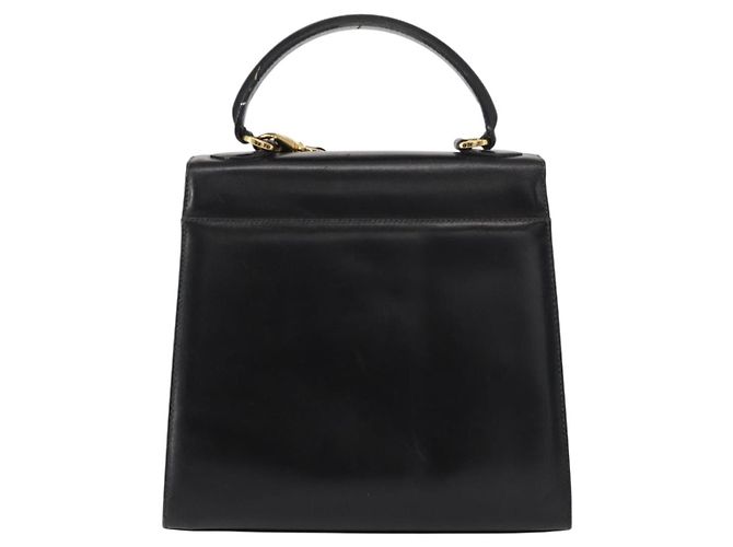 Borsa a mano Vala in pelle 2 in 1 nera e oro Auth BA7663 di Salvatore Ferragamo Nero D'oro - vista 2