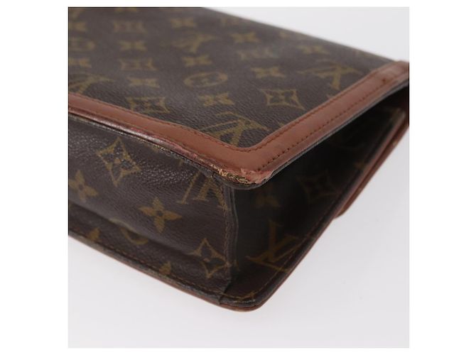 LOUIS VUITTON Pochette Damier Monogram GM Borsa Clutch M51810 LV Auth 155136 Monogramma - vista 16