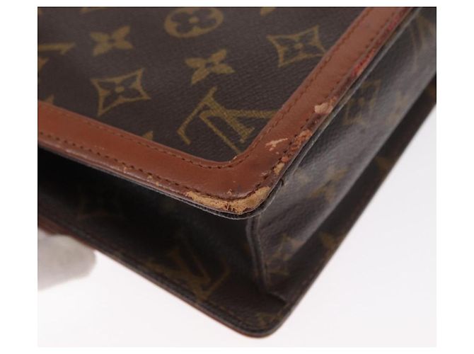 LOUIS VUITTON Pochette Damier Monogram GM Borsa Clutch M51810 LV Auth 155136 Monogramma - vista 7