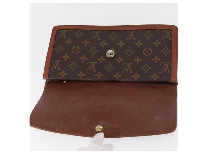 LOUIS VUITTON Pochette Damier Monogram GM Borsa Clutch M51810 LV Auth 155136 Monogramma - vista 8