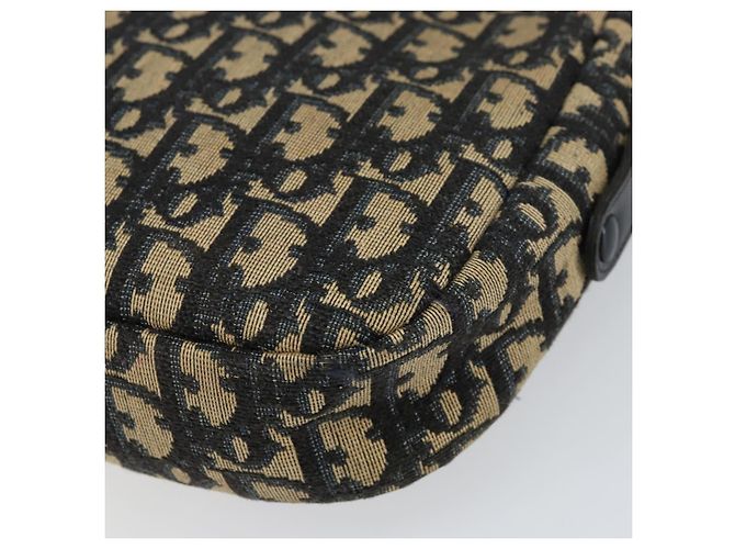 Borsa a Spalla in Tela Trotter Christian Dior Blu Auth 155075 Blu navy - vista 12