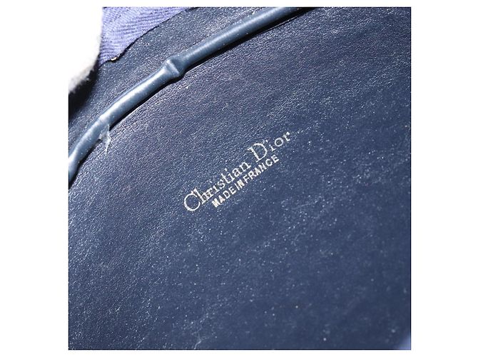 Borsa a Spalla in Tela Trotter Christian Dior Blu Auth 155075 Blu navy - vista 15