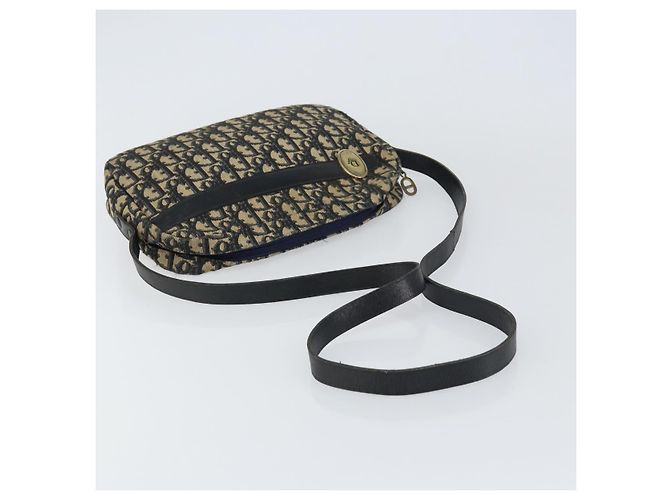 Borsa a Spalla in Tela Trotter Christian Dior Blu Auth 155075 Blu navy - vista 7