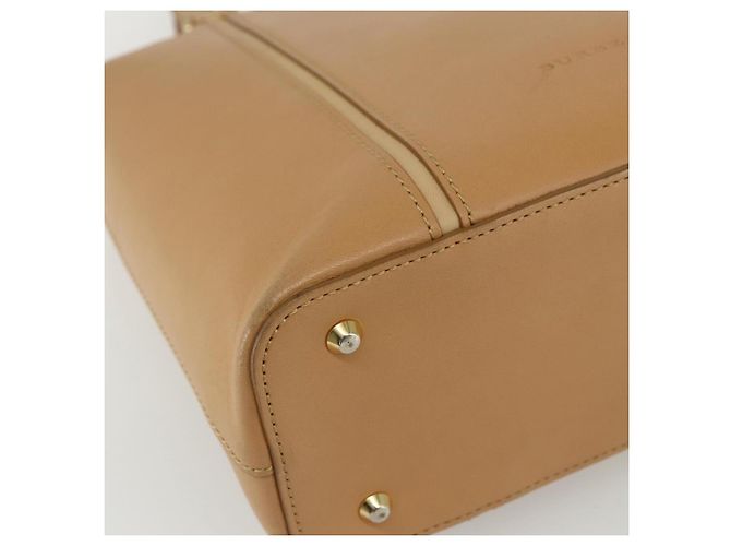 Burberry Borsa a mano in pelle beige dorato Auth ka544 D'oro - vista 11