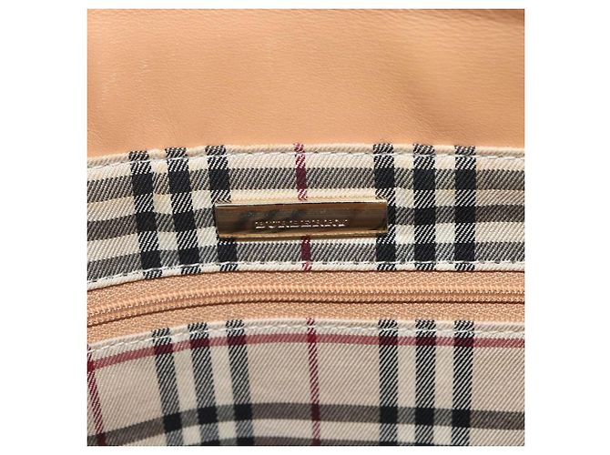 Burberry Borsa a mano in pelle beige dorato Auth ka544 D'oro - vista 16