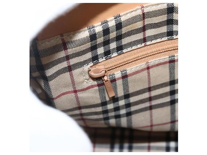 Burberry Borsa a mano in pelle beige dorato Auth ka544 D'oro - vista 17