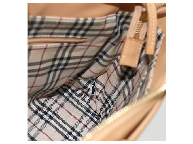 Burberry Borsa a mano in pelle beige dorato Auth ka544 D'oro - vista 19