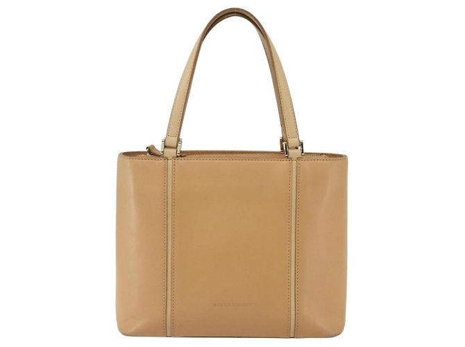 Burberry Borsa a mano in pelle beige dorato Auth ka544 D'oro - vista 2