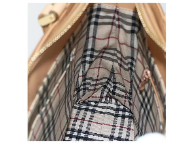 Burberry Borsa a mano in pelle beige dorato Auth ka544 D'oro - vista 20