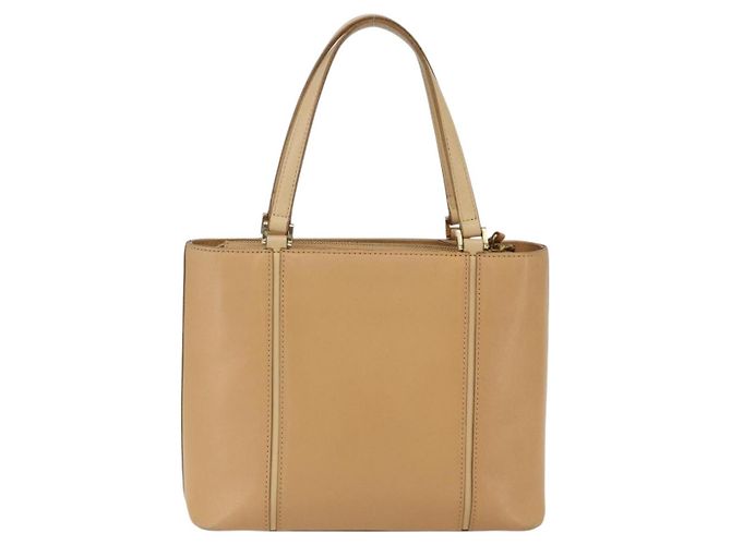 Burberry Borsa a mano in pelle beige dorato Auth ka544 D'oro - vista 3