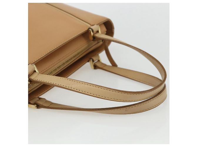 Burberry Borsa a mano in pelle beige dorato Auth ka544 D'oro - vista 7