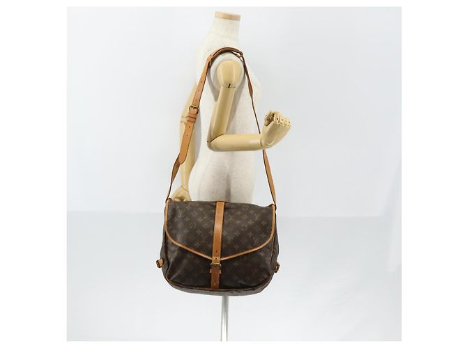 LOUIS VUITTON Borsa a Spalla Monogram Saumur 35 M42254 LV Auth 152023 Monogramma - vista 27