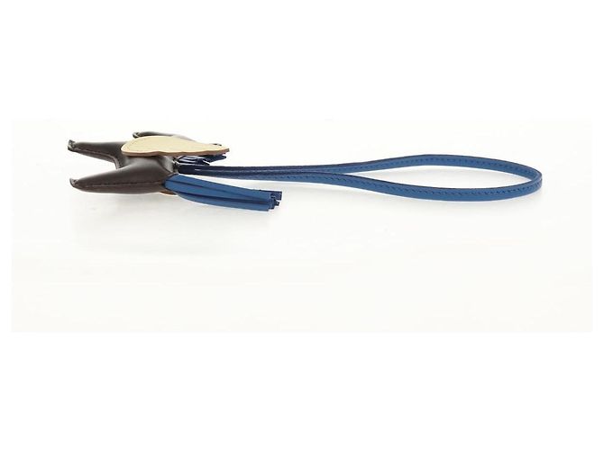 Hermès HERMES Rodeo PM Charm Pelle Marrone Blu Auth BA8095M - vista 14