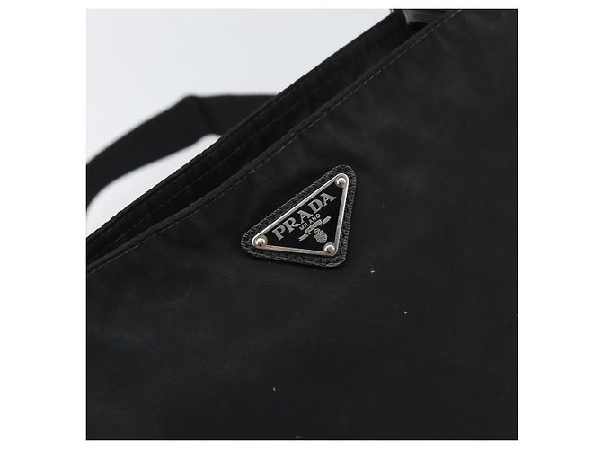 Borsa a Spalla PRADA Nylon Nero Argento Autentica 153217 - vista 14