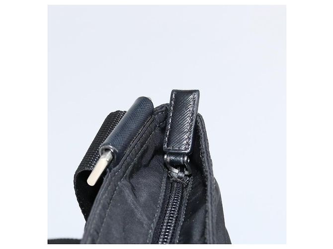 Borsa a Spalla PRADA Nylon Nero Argento Autentica 153217 - vista 15
