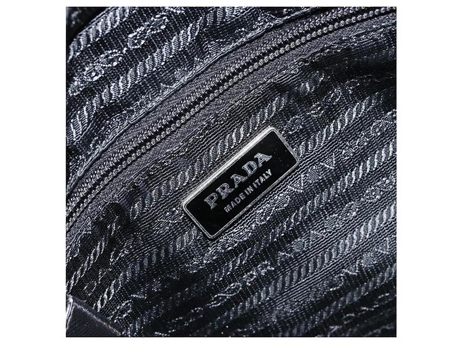 Borsa a Spalla PRADA Nylon Nero Argento Autentica 153217 - vista 16