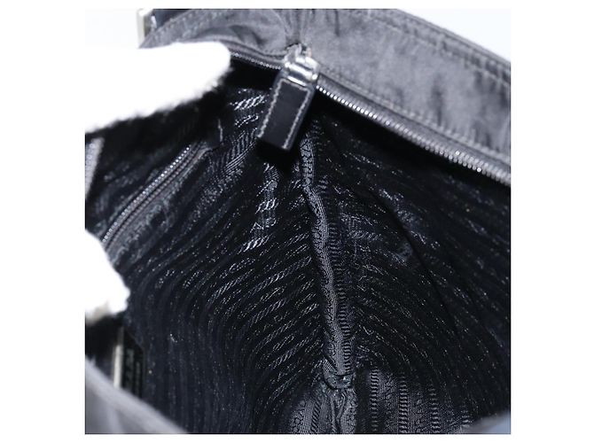 Borsa a Spalla PRADA Nylon Nero Argento Autentica 153217 - vista 18