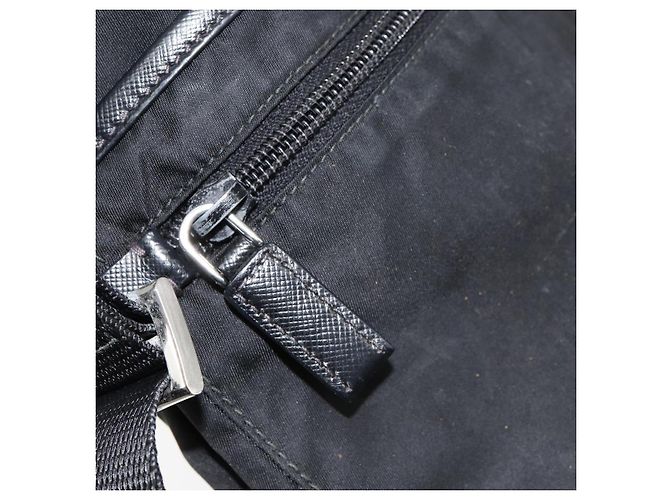 Borsa a Spalla PRADA Nylon Nero Argento Autentica 153217 - vista 22