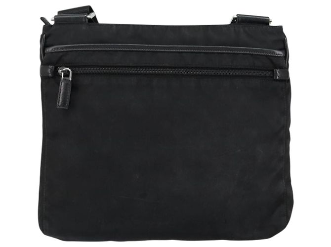 Borsa a Spalla PRADA Nylon Nero Argento Autentica 153217 - vista 3