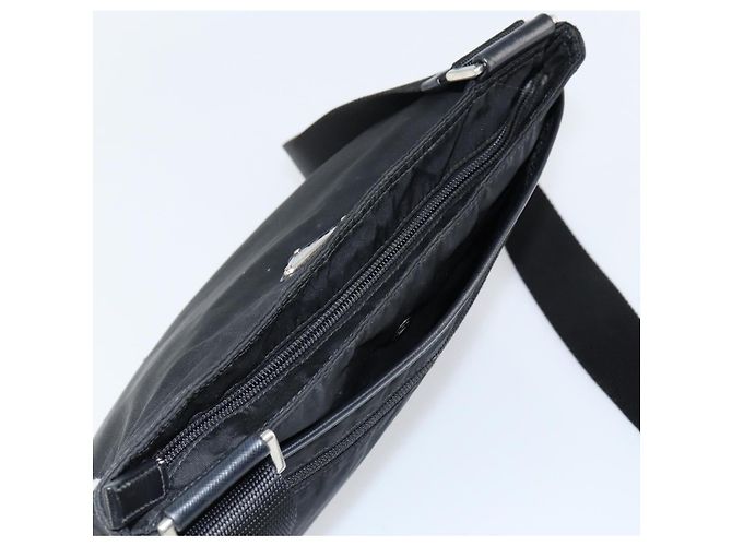 Borsa a Spalla PRADA Nylon Nero Argento Autentica 153217 - vista 6