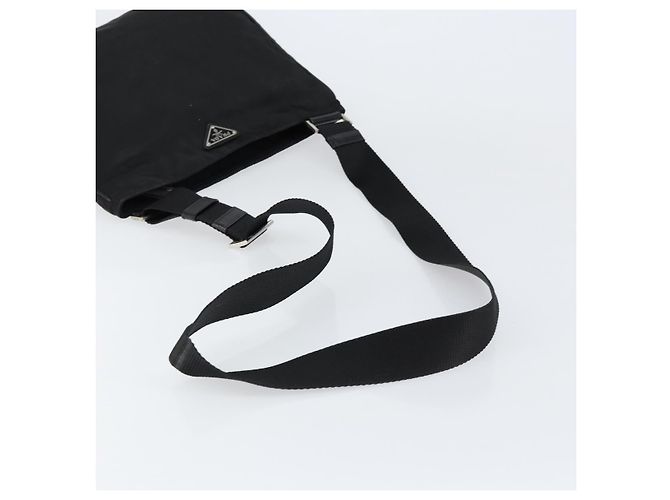 Borsa a Spalla PRADA Nylon Nero Argento Autentica 153217 - vista 7