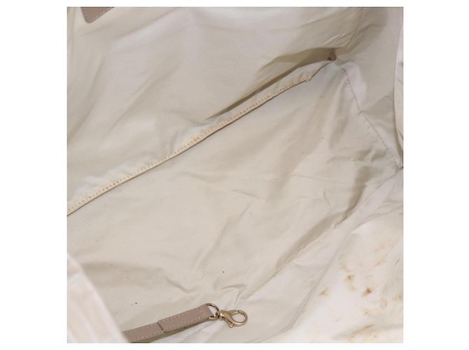 CHANEL Nuova Borsa Tote da Viaggio Nylon Beige Oro CC Auth mr1575 D'oro - vista 17