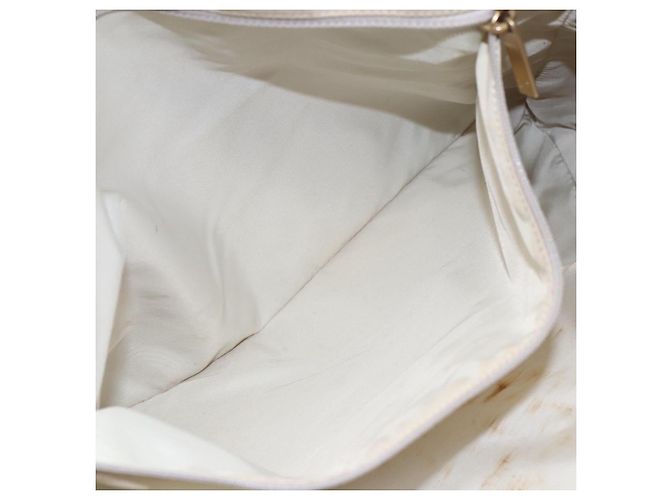 CHANEL Nuova Borsa Tote da Viaggio Nylon Beige Oro CC Auth mr1575 D'oro - vista 20