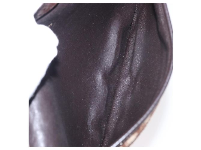 Borsa a Spalla in Tela Trotter Christian Dior Marrone Auth 155074 - vista 16