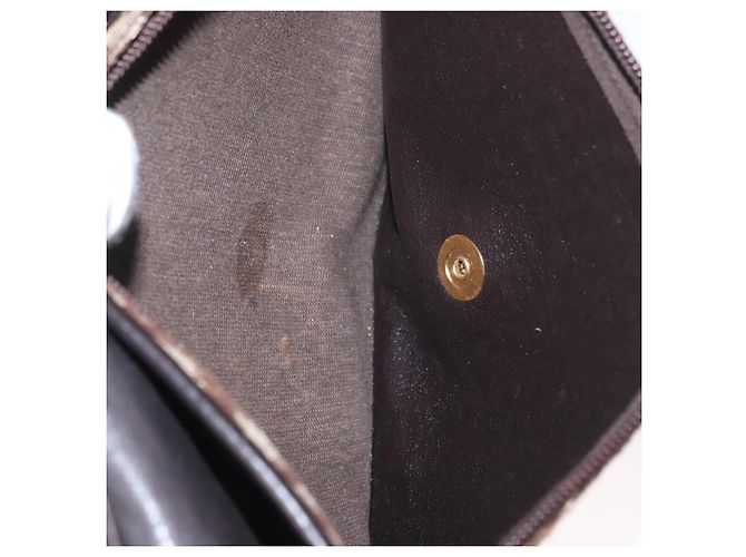 Borsa a Spalla in Tela Trotter Christian Dior Marrone Auth 155074 - vista 19
