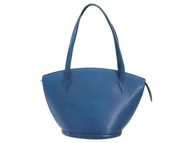 LOUIS VUITTON Borsa a Spalla Epi Saint Jacques Blu M52275 LV Auth 152650 - vista 13