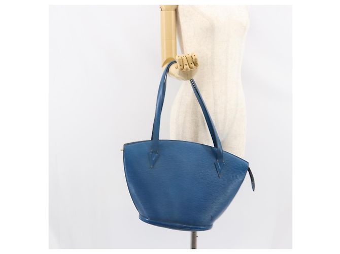 LOUIS VUITTON Borsa a Spalla Epi Saint Jacques Blu M52275 LV Auth 152650 - vista 23
