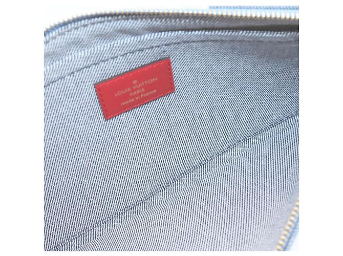 LOUIS VUITTON Borsa Tote Neverfull MM in Denim Monogram Blu M44981 LV Auth 22325SM - vista 23