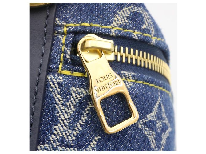 LOUIS VUITTON Monogram Denim goccia Borsa a spalla crociera giapponese M45970 Auth 28766SM Blu - vista 10