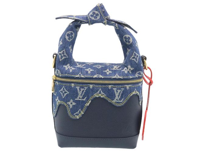 LOUIS VUITTON Monogram Denim goccia Borsa a spalla crociera giapponese M45970 Auth 28766SM Blu - vista 13