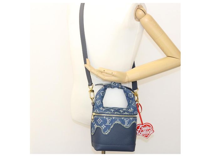 LOUIS VUITTON Monogram Denim goccia Borsa a spalla crociera giapponese M45970 Auth 28766SM Blu - vista 23