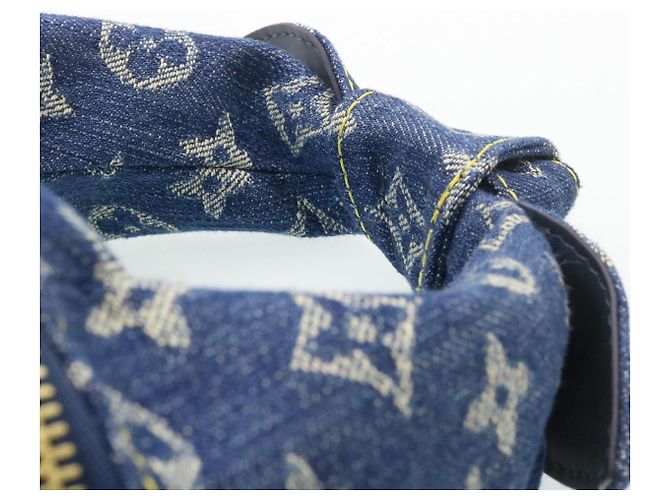 LOUIS VUITTON Monogram Denim goccia Borsa a spalla crociera giapponese M45970 Auth 28766SM Blu - vista 8