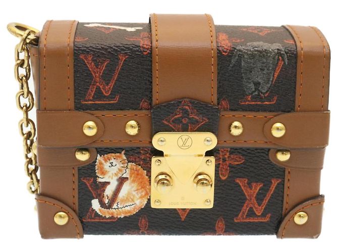 LOUIS VUITTON Monogram Catgram Essential Trunk Pouch M63892 LV Auth 29169SM Monogramma - vista 13