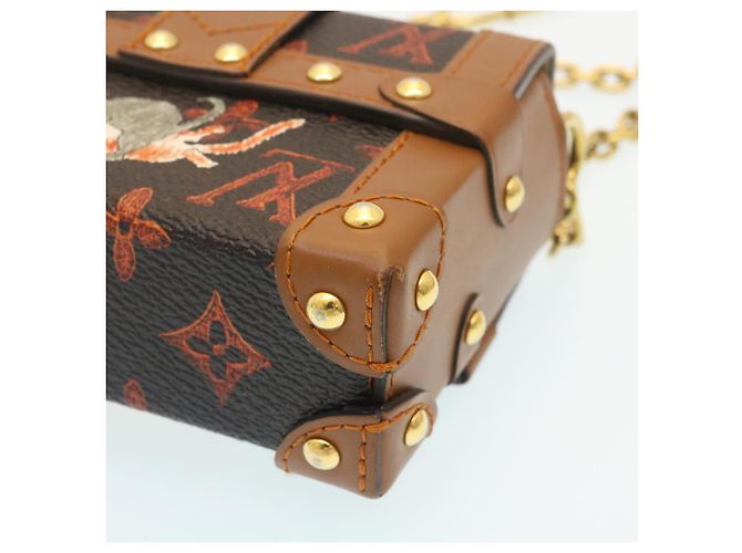 LOUIS VUITTON Monogram Catgram Essential Trunk Pouch M63892 LV Auth 29169SM Monogramma - vista 15