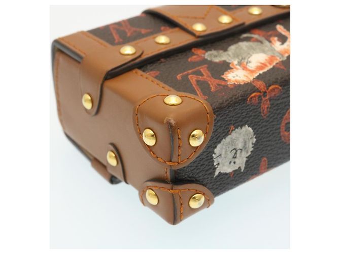 LOUIS VUITTON Monogram Catgram Essential Trunk Pouch M63892 LV Auth 29169SM Monogramma - vista 16