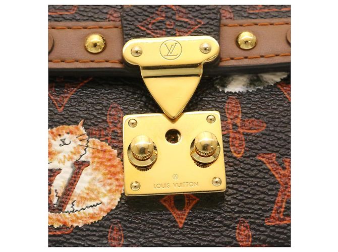 LOUIS VUITTON Monogram Catgram Essential Trunk Pouch M63892 LV Auth 29169SM Monogramma - vista 17