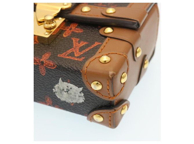 LOUIS VUITTON Monogram Catgram Essential Trunk Pouch M63892 LV Auth 29169SM Monogramma - vista 7