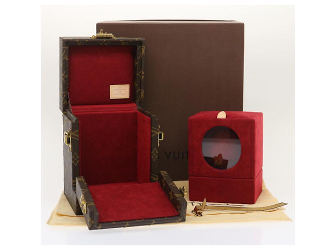 LOUIS VUITTON Monogram Coffret Winding Machine Accessory Case M48126 Auth 29828SM - view 11