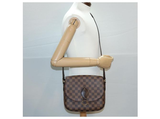 LOUIS VUITTON Borsa a Spalla Saint Cloud GM Damier Ebene LV Auth 31123SAV - vista 26