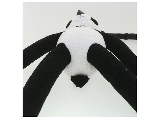 LOUIS VUITTON Borsa a Spalla LV Friend Panda Bear in Cotone Nero Bianco M57414 37880SM - vista 5